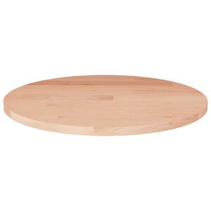 vidaXL Runde Tischplatte &Oslash;30x1,5 cm Unbehandeltes Massivholz Eiche