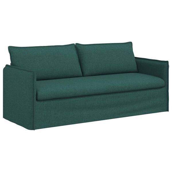 vidaXL Sofa Dunkelgr&uuml;n Gesamtabmessungen: 196 x 82 x 85 cm (B x T x H)