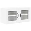 vidaXL Wandglas-Schrank LUCCA Wei&szlig; 80 x 31 x 40 cm Holzwerkstoff