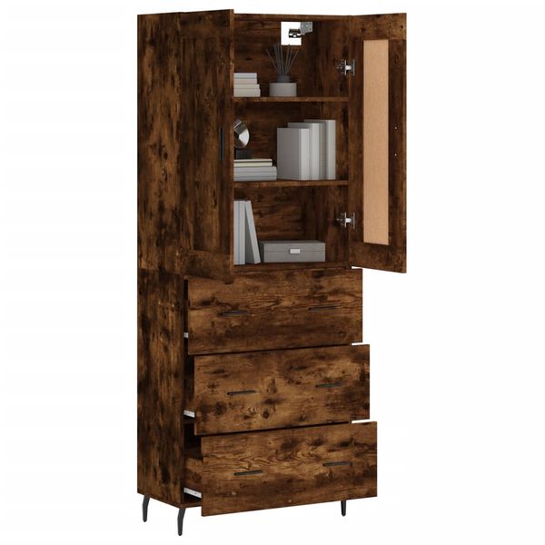vidaXL Highboard R&auml;uchereiche 69,5x34x180 cm Holzwerkstoff