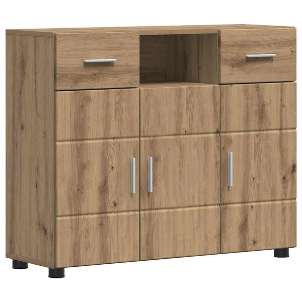 vidaXL Sideboard Artisan-Eiche 88,5 x 30,5 x 73 cm Holzwerkstoff