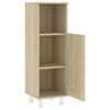 vidaXL Badezimmerschrank Sonoma-Eiche 30x30x95 cm Holzwerkstoff