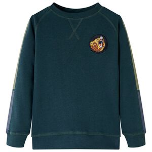Kinder-Sweatshirt Moosgr&uuml;n 116
