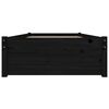 vidaXL Bett mit Schubladen Schwarz 90x190 cm