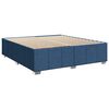 vidaXL Boxspringbett mit Matratze Blau 200x200 cm Stoff