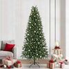 vidaXL K&uuml;nstlicher Weihnachtsbaum mit 300 LEDs Gr&uuml;n 240 cm PE und PVC