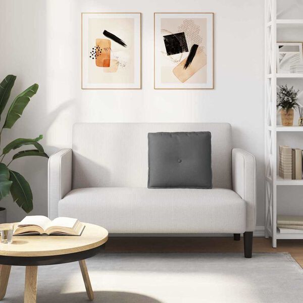 vidaXL R&uuml;ckenkissen Dunkelgrau 50 x 19 x 45 cm Stoff