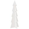 vidaXL Weihnachtsbaum zum Schm&uuml;cken Wei&szlig; 112 cm Massivholz Kiefer