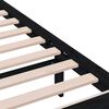 vidaXL Massivholzbett Schwarz 75x190 cm