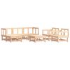 vidaXL 7-tlg. Garten-Lounge-Set Massivholz Kiefer