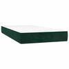 vidaXL Boxspringbett mit Matratze Dunkelgr&uuml;n 100x200 cm Samt