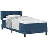 vidaXL Boxspringbett mit Matratze mit Kopfteil Blau 90 x 200 cm Stoff