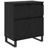 vidaXL Sideboard mit Schubladen Schwarz Eichen-Optik 60 x 35 x 70 cm