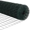 vidaXL Eurozaun Grün 1,6 x 10 m PVC-beschichtetes Eisen