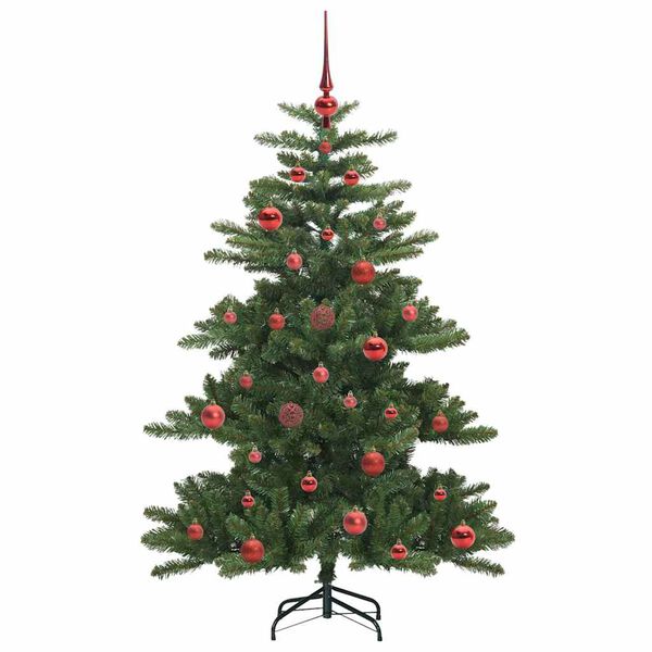vidaXL K&uuml;nstlicher klappbarer Weihnachtsbaum Gr&uuml;n 150 cm PVC und Stahl