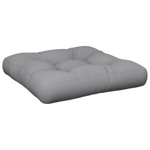 vidaXL Palettenkissen Grau 60x60x12 cm Stoff