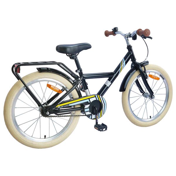 vidaXL Kinderfahrrad 20 Zoll f&uuml;r 6-11 Jahre alt Schwarz