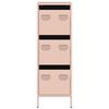 vidaXL Highboard Rosa 39x35x103,5 cm Stahl