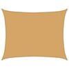 vidaXL Sonnensegel 160 g/m&sup2; Rechteckig Sandfarben 6x7 m HDPE