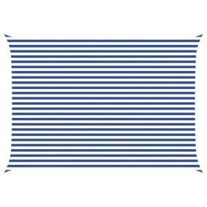 vidaXL Sonnensegel Blau und Wei&szlig; 5 x 3,5 m 100 % Polyester Oxford
