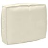 vidaXL Palettenkissen für Rückenlehne mit Kissen Creme 50 x 40 x 12 cm