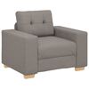 vidaXL Sofa 3 pcs Taupe 221 x 80 x 80 cm Leinenmischgewebe