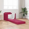 vidaXL Schlafsofa 60cm Weinrot Samt