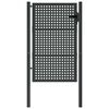 vidaXL Gartentor Anthrazit 100x150 cm Stahl
