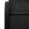 vidaXL Gartensofa Schwarz 121 x 62 x 69cm Poly-Rattan