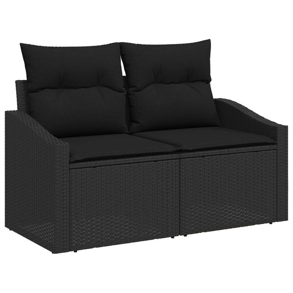 vidaXL Sofa Set mit Kissen 4 pcs Poly-Rattan