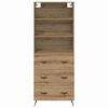 vidaXL Highboard Artisan-Eiche 69,5 x 34 x 180 cm Holzwerkstoff