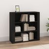 vidaXL Sideboard Schwarz 80x30x80 cm Holzwerkstoff