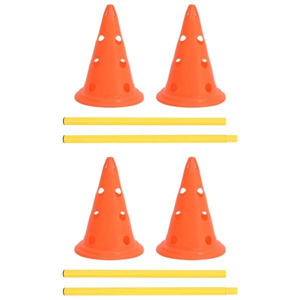 vidaXL Agility Hundetraining Hindernis-Set Orange und Gelb