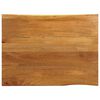 vidaXL Tischplatte mit Baumkante 110x80x2,5 cm Massivholz Mango