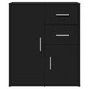 vidaXL Sideboards 2 Stk. Schwarz 60x31x70 cm Holzwerkstoff
