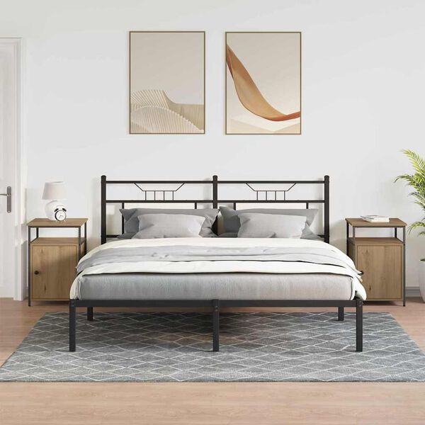 vidaXL Nachttisch Artisan-Eiche Holzwerkstoff