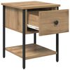 vidaXL Nachttisch 2 pcs Artisan-Eiche 34 x 35,5 x 45 cm Holzwerkstoff
