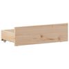 vidaXL Massivholzbett mit Regal ohne Matratze 90x200 cm Kiefer