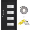 vidaXL Haust&uuml;r Aluminium und PVC Anthrazit 110x210 cm