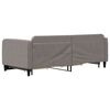vidaXL Tagesbett Ausziehbar mit Schubladen Taupe 90x200 cm Stoff