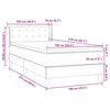 vidaXL Boxspringbett mit Matratze Schwarz 100x210 cm Samt