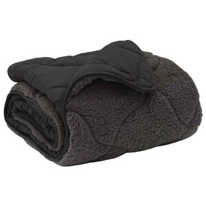 vidaXL Winterbettdecke Gepolstert Anthrazit 135 x 200 cm