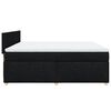 vidaXL Boxspringbett mit Matratze Schwarz 180x200 cm Stoff