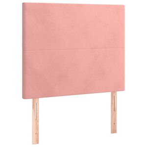 vidaXL Kopfteil Rosa 80x5x118/128 cm Samt