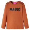 Kinder-Langarmshirt Cognac 128