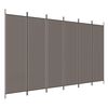 vidaXL 6-tlg. Paravent Anthrazit 300x200 cm Stoff
