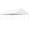 vidaXL Pavillon mit Dach Wei&szlig; 11,15x5,88x3,75 m Polyethylen