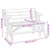 vidaXL Picknicktisch mit B&auml;nken 2-in-1 Massivholz Tanne