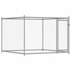 vidaXL Hundezwinger mit T&uuml;r Grau 2x2x1,5 m Verzinkter Stahl