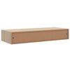 vidaXL Wandregale mit Schubladen 2 Stk. Grau 60x23,5x10 cm MDF